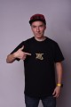T-shirt PFK SQD GOLD haft czarny