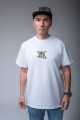T-shirt PFK SQD OLIVE haft biały