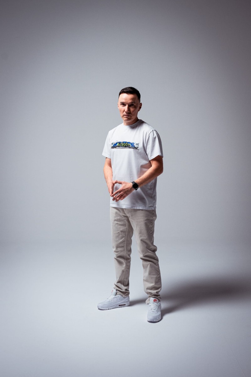 T-shirt PFK SQD TRAIN biały